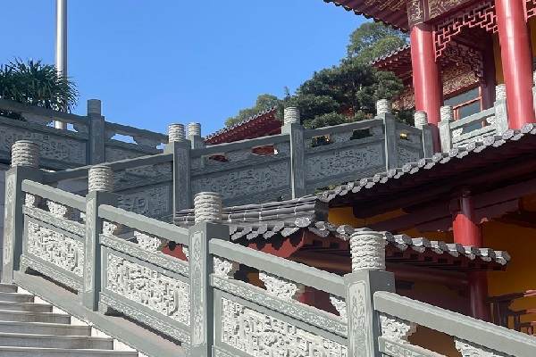 大连古建仿古石栏杆定制 供给四